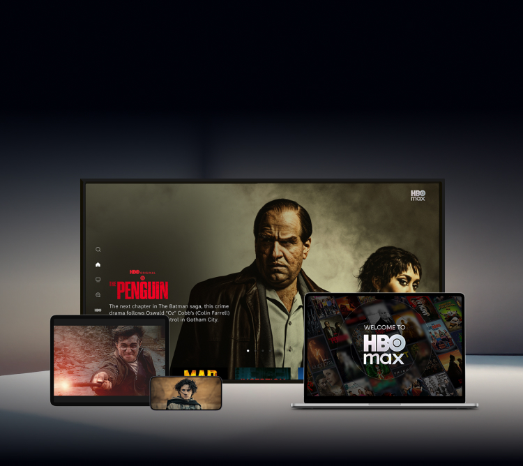 HBO Max main page